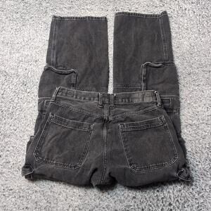 PacSun Jeans Men 31x32 Black Baggy Cargo Stretch Normcore Denim Modern Grunge